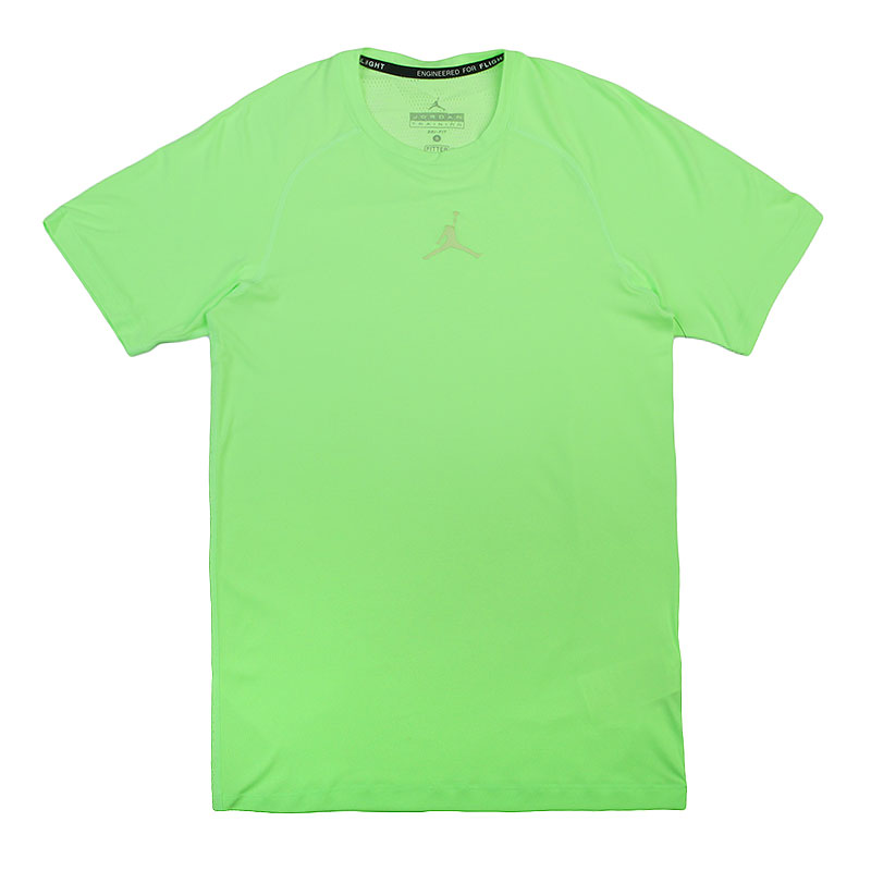 мужская салатовая футболка Jordan Stay Cool Fitted 642409-367 - цена, описание, фото 1